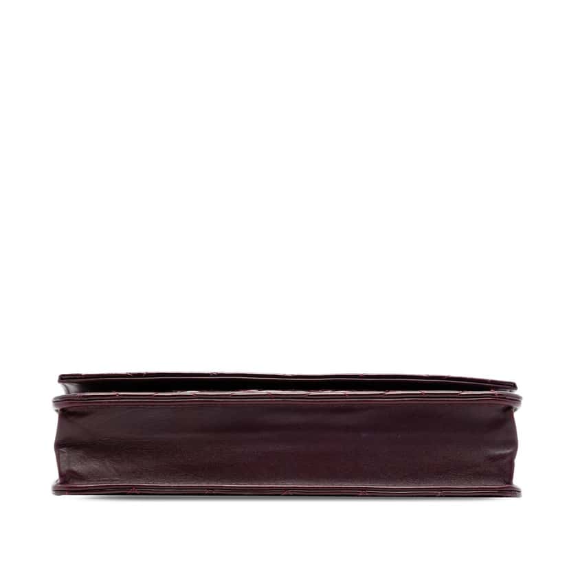Chanel CC Quilted Patent Brilliant Wallet On Chain Red Leather Very good condition - Inside View