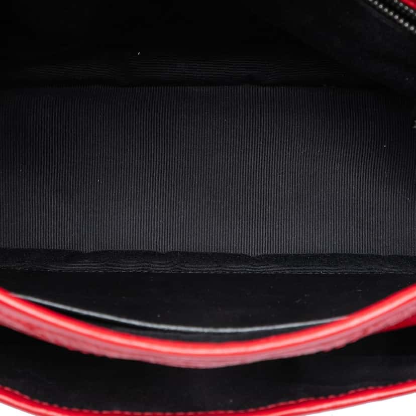 Saint Laurent Medium Crinkled Calfskin Niki Red Leather Very good condition - Model View