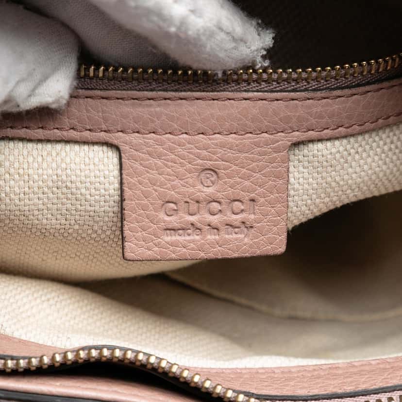 Gucci Small Calfskin Soho Cellarius Satchel Pink Leather Very good condition - Box View