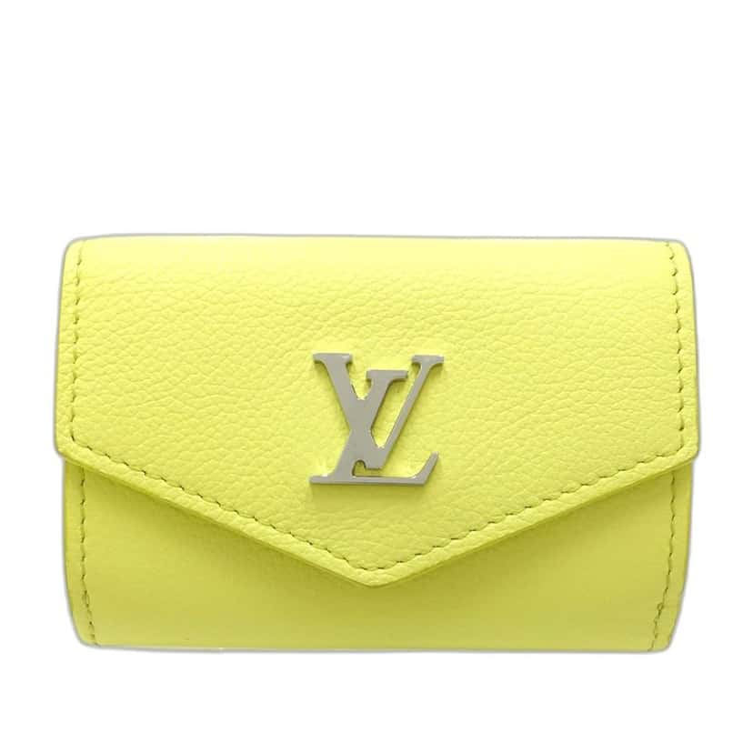 Louis Vuitton Taurillon Lockmini Wallet Yellow Leather Very good condition - Front View
