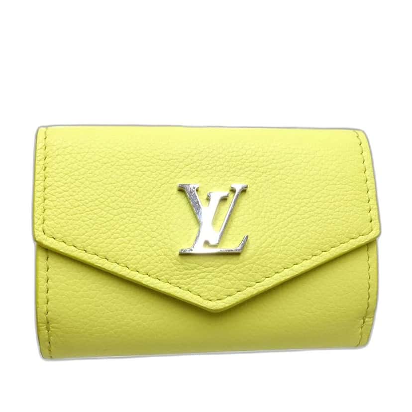 Louis Vuitton Taurillon Lockmini Wallet Yellow Leather Very good condition - Back View