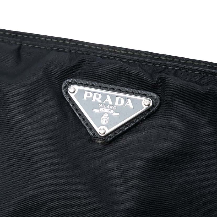 Prada Tessuto Zip Top Crossbody Black Very good condition - Box View
