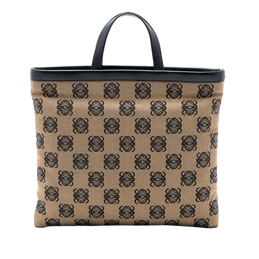 LOEWE Anagram Canvas Tote Beige Very good condition - Front View
