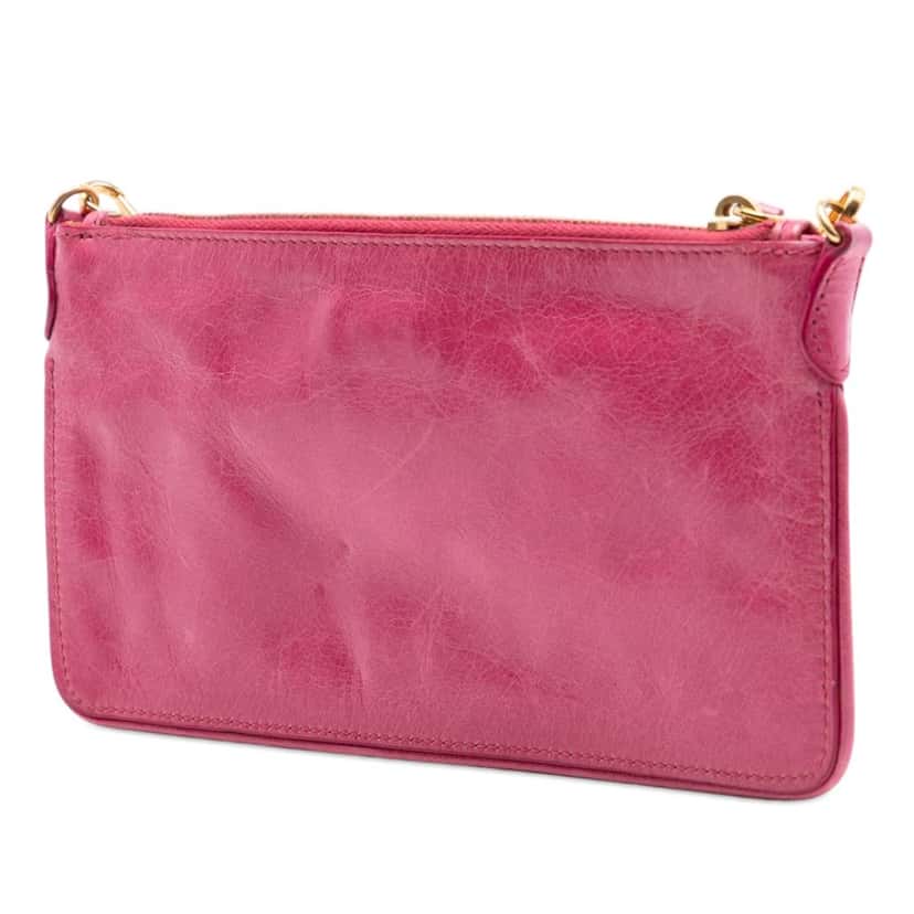 Prada Vitello Shine Crossbody Pink Leather Very good condition - Back View