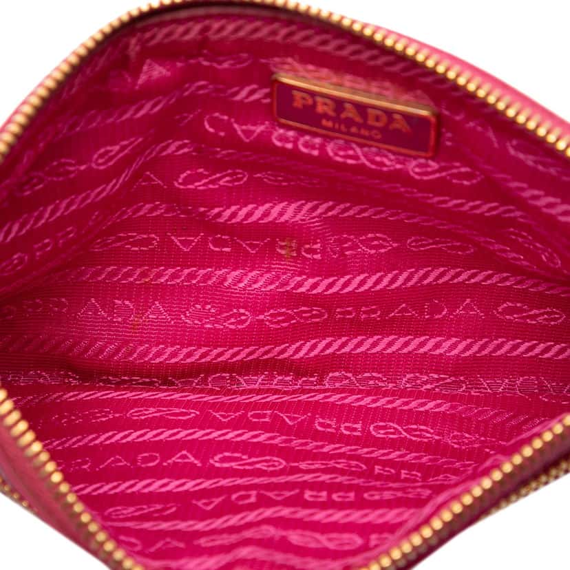 Prada Vitello Shine Crossbody Pink Leather Very good condition - Model View