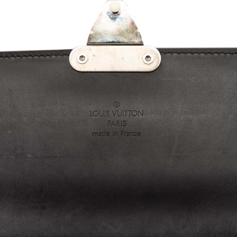 Louis Vuitton Monogram Glace Anouchka MM Black Leather Very good condition - Box View