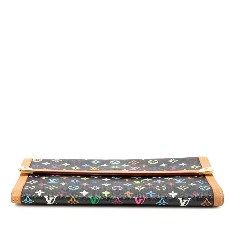 Louis Vuitton Monogram Multicolore Porte Tresor International Wallet Black Very good condition - Inside View