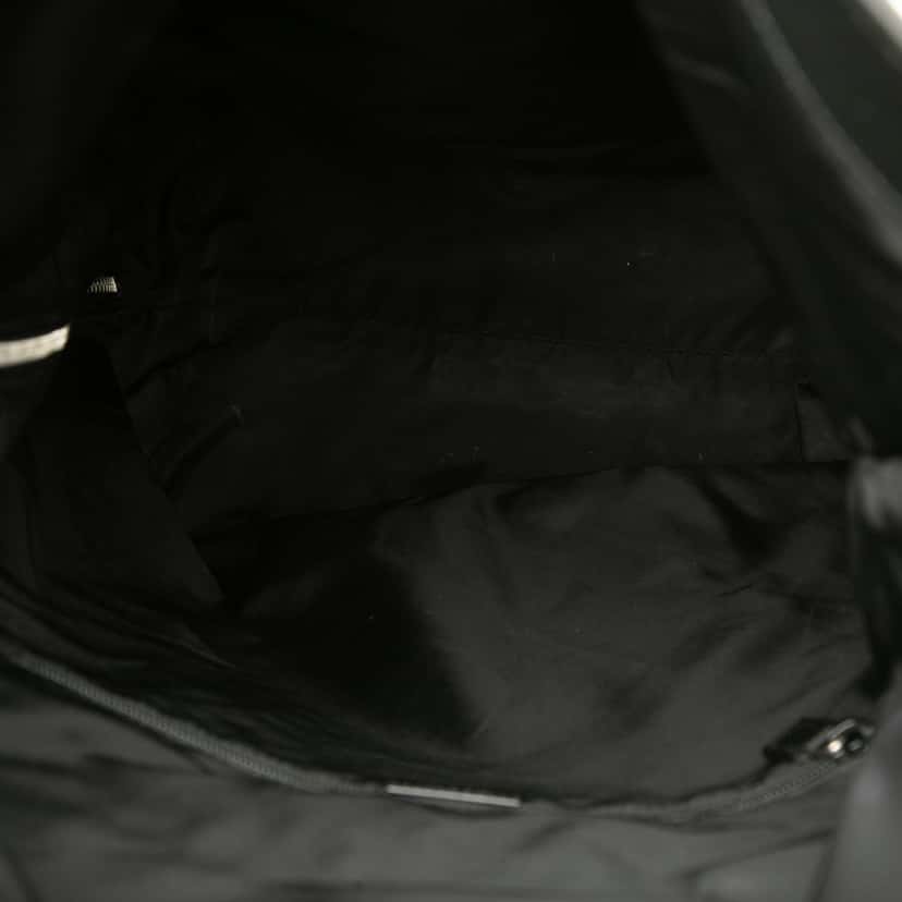 Gucci Canvas Techno Web Fold Over Backpack Black Very good condition - Model View