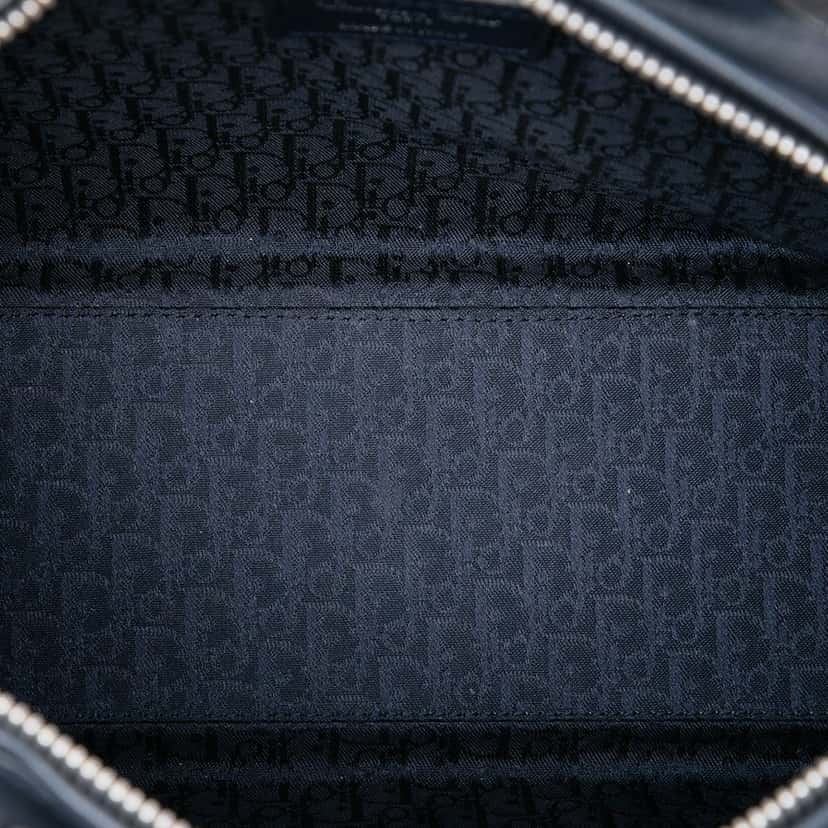 Dior Large Lambskin Cannage Lady Dior Blue Leather Very good condition - Model View