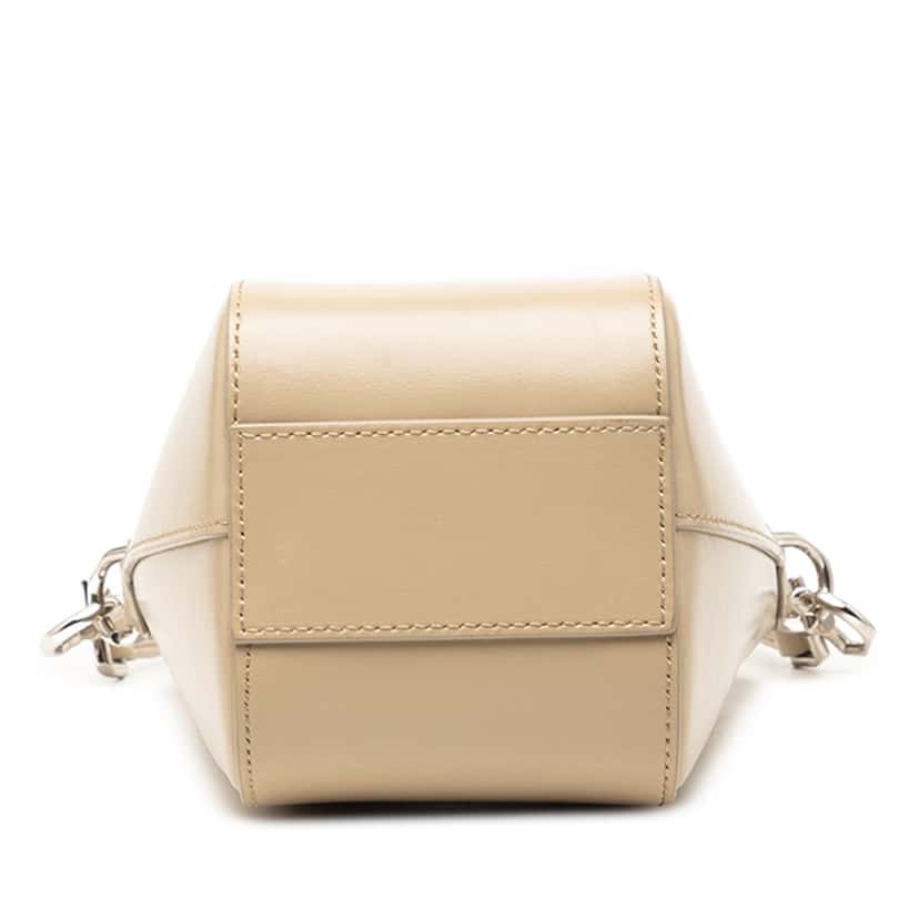 Givenchy Mini Smooth Calfskin Vertical Antigona Satchel Beige Leather Very good condition - Inside View