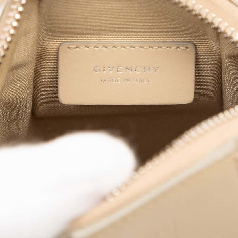 Givenchy Mini Smooth Calfskin Vertical Antigona Satchel Beige Leather Very good condition - Box View