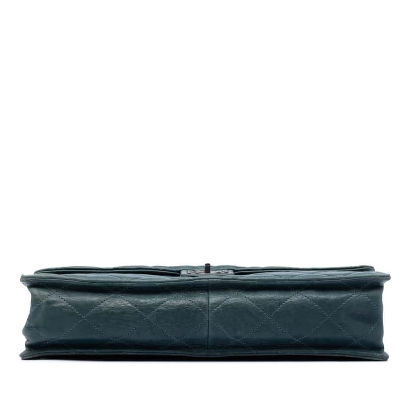 Chanel Paris Byzance Maxi Washed Lambskin Take Away Flap Blue Leather Very good condition - Inside View