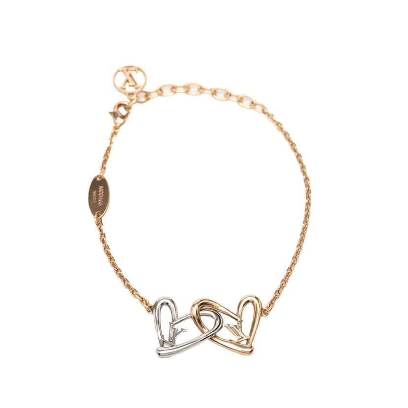 Louis Vuitton Gold Plated and Brass Fall in Love Bracelet Gold Metal Very good condition - Front View