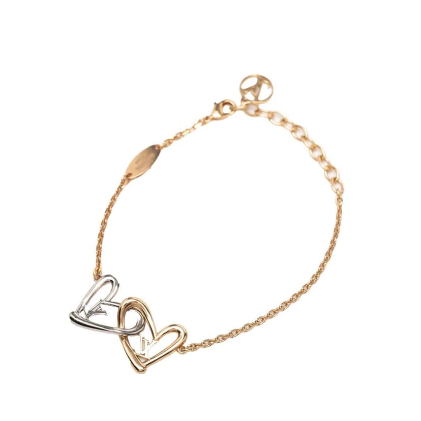 Louis Vuitton Gold Plated and Brass Fall in Love Bracelet Gold Metal Very good condition - Inside View