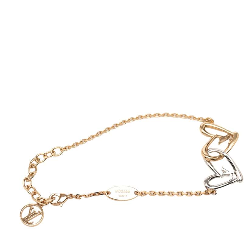 Louis Vuitton Gold Plated and Brass Fall in Love Bracelet Gold Metal Very good condition - Model View
