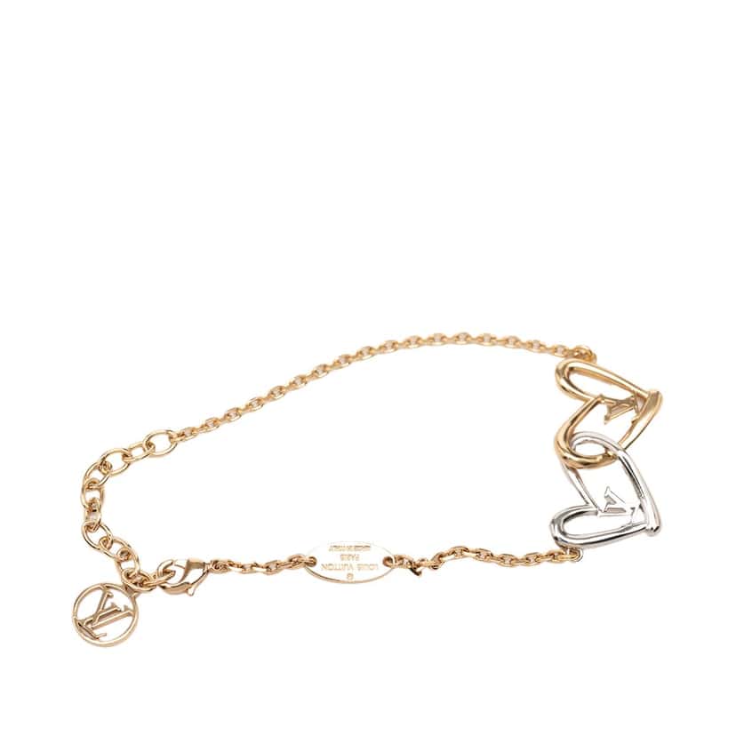 Louis Vuitton Gold Plated and Brass Fall in Love Bracelet Gold Metal Very good condition - Box View