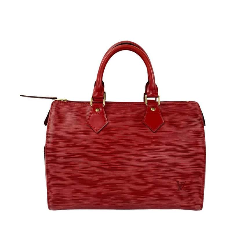 Louis Vuitton Epi Speedy 25 Red Leather Very good condition - Back View