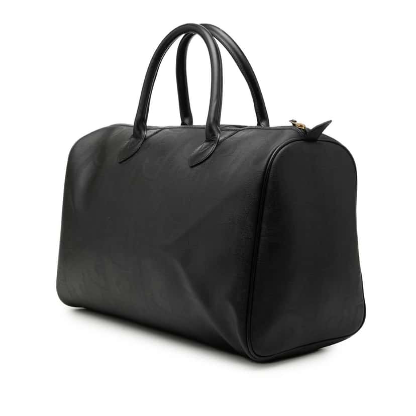 Dior Diorissimo Trotter Coated Canvas Travel Bag Black Very good condition - Back View