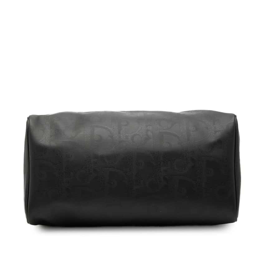 Dior Diorissimo Trotter Coated Canvas Travel Bag Black Very good condition - Inside View