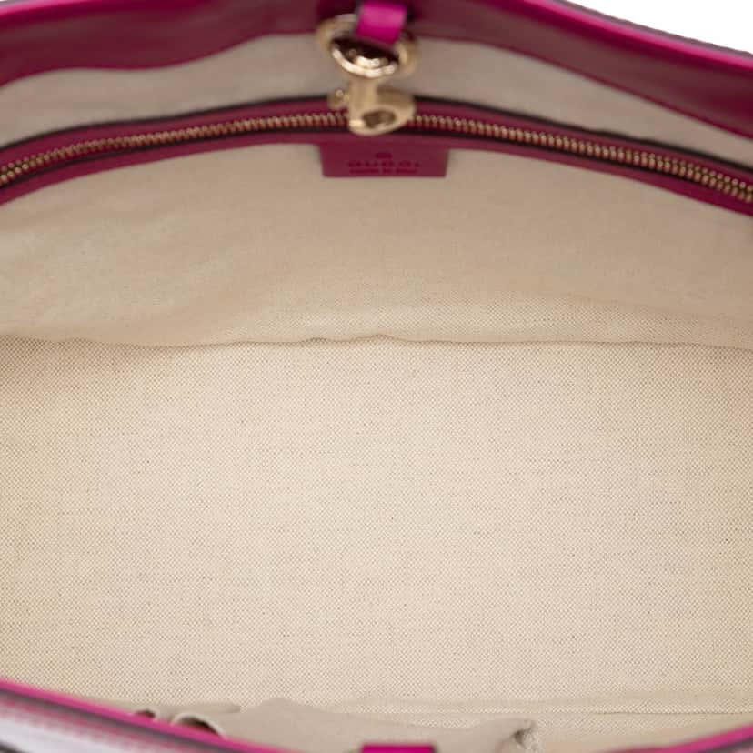 Gucci Patent Microguccissima Nice Tote Pink Leather Very good condition - Model View