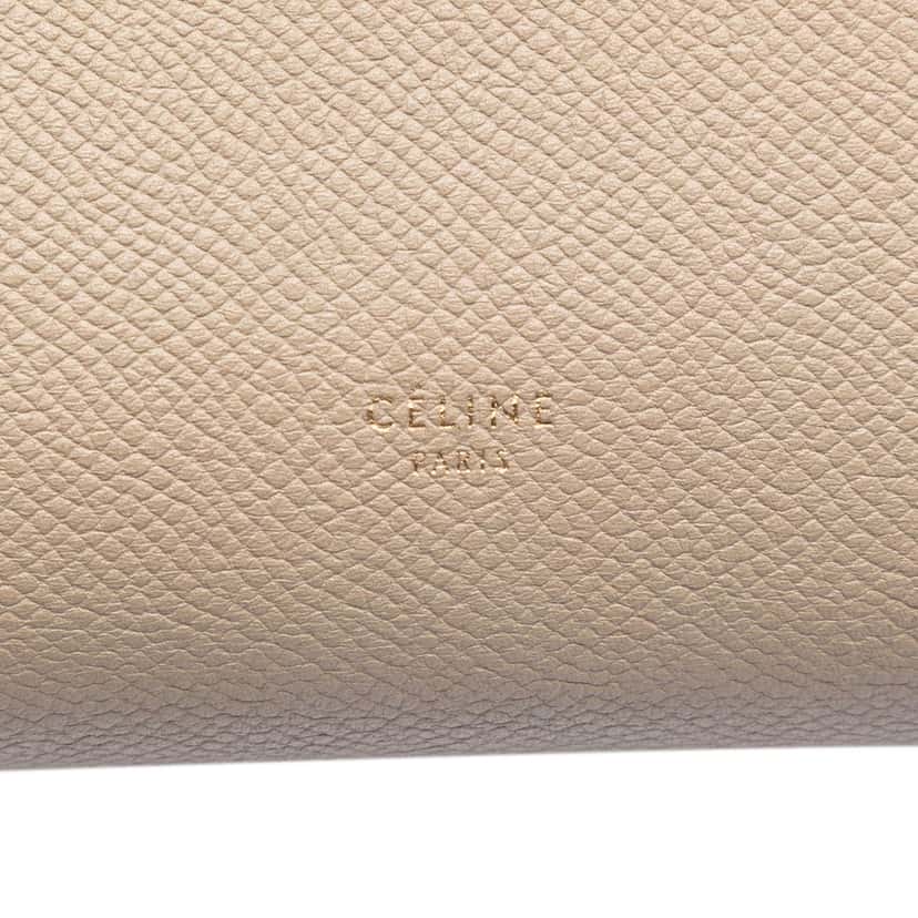 Celine Mini Grained Calfskin Belt Bag Beige Leather Very good condition - Box View