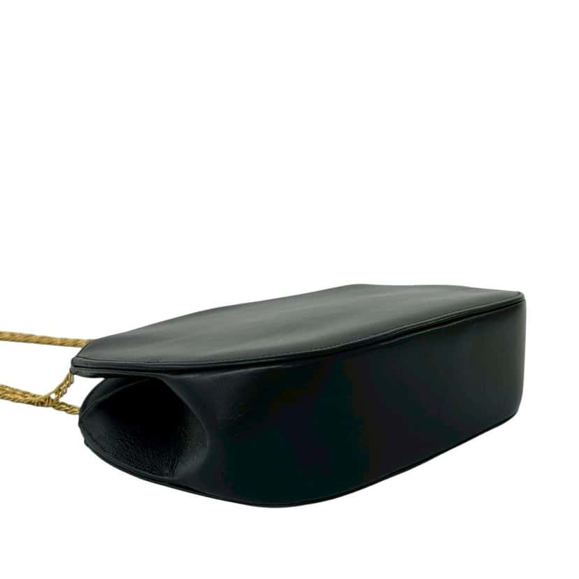 Cartier Leather Sapphire Chain Crossbody Black Leather Very good condition - Box View