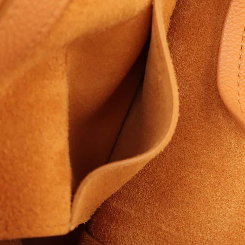 Celine Small Grained Calfskin Phantom Cabas Tote Orange Leather Very good condition - Box View