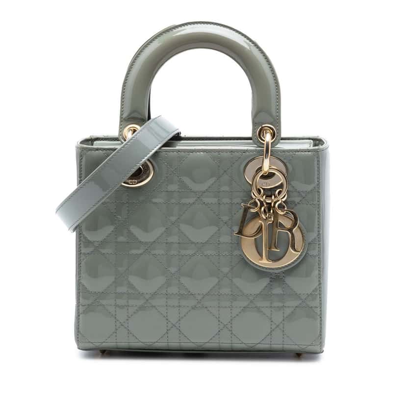 Dior Small Patent Cannage Lady Dior Other Leather Very good condition - Front View