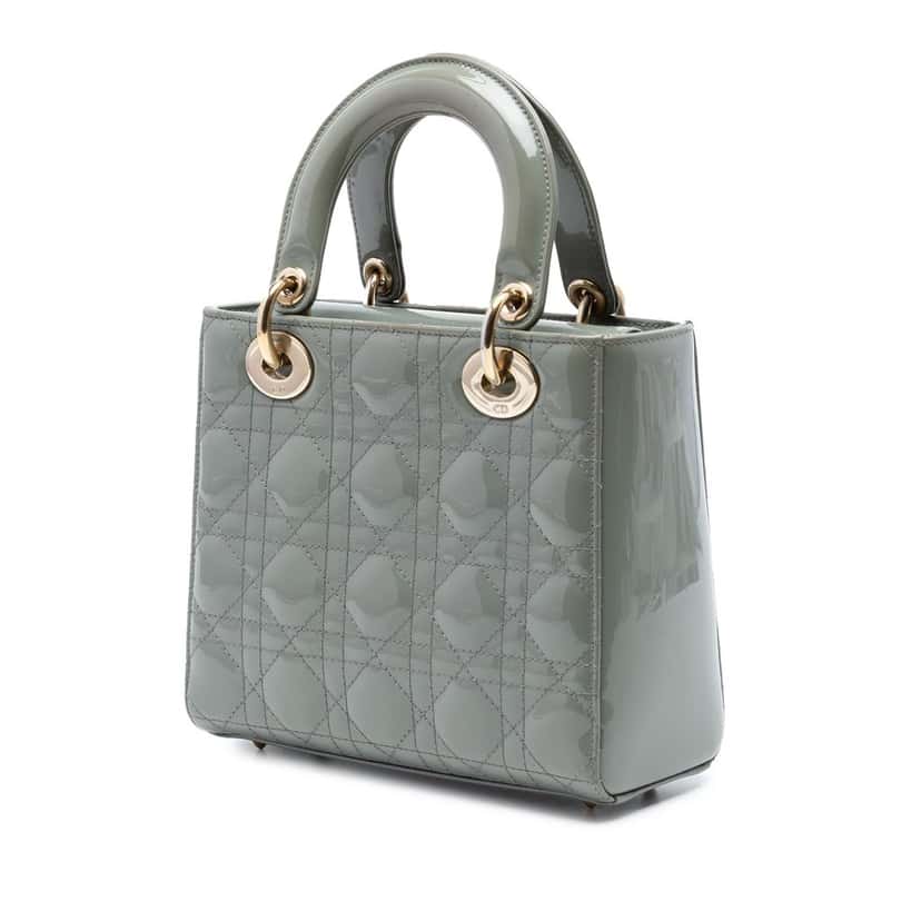 Dior Small Patent Cannage Lady Dior Other Leather Very good condition - Back View