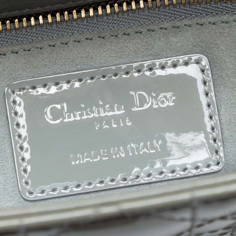 Dior Small Patent Cannage Lady Dior Other Leather Very good condition - Box View