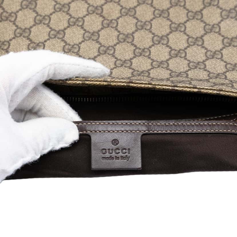 Gucci GG Supreme Crossbody Beige Very good condition - Box View