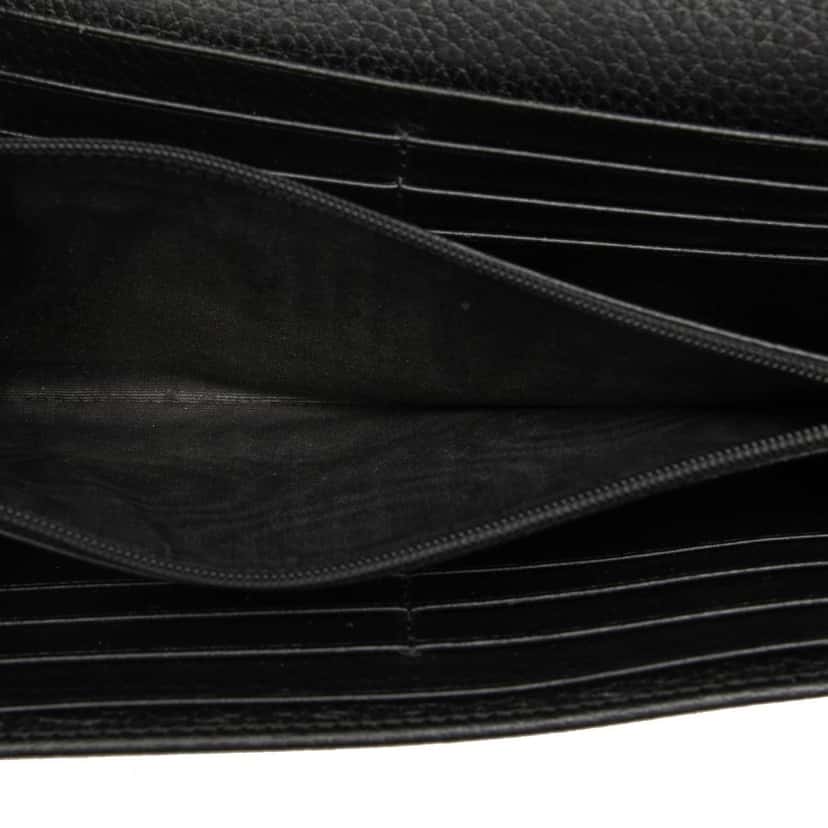 Gucci GG Marmont Continental Leather Long Wallet Black Leather Very good condition - Model View
