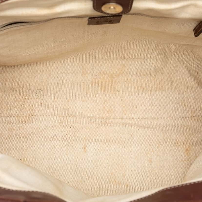 Gucci Medium Diamante Canvas Sukey Tote Beige Very good condition - Model View