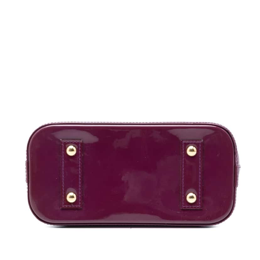 Louis Vuitton Monogram Vernis Alma BB Purple Leather Very good condition - Inside View