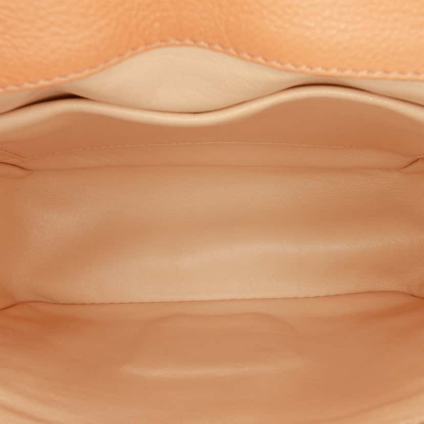 Chloé Small Leather Elsie Crossbody Orange Leather Very good condition - Model View