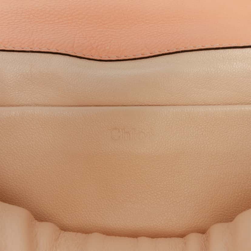 Chloé Small Leather Elsie Crossbody Orange Leather Very good condition - Box View
