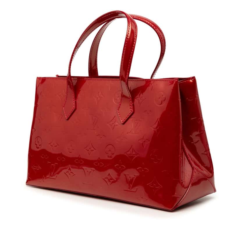 Louis Vuitton Monogram Vernis Wilshire PM Red Leather Very good condition - Back View