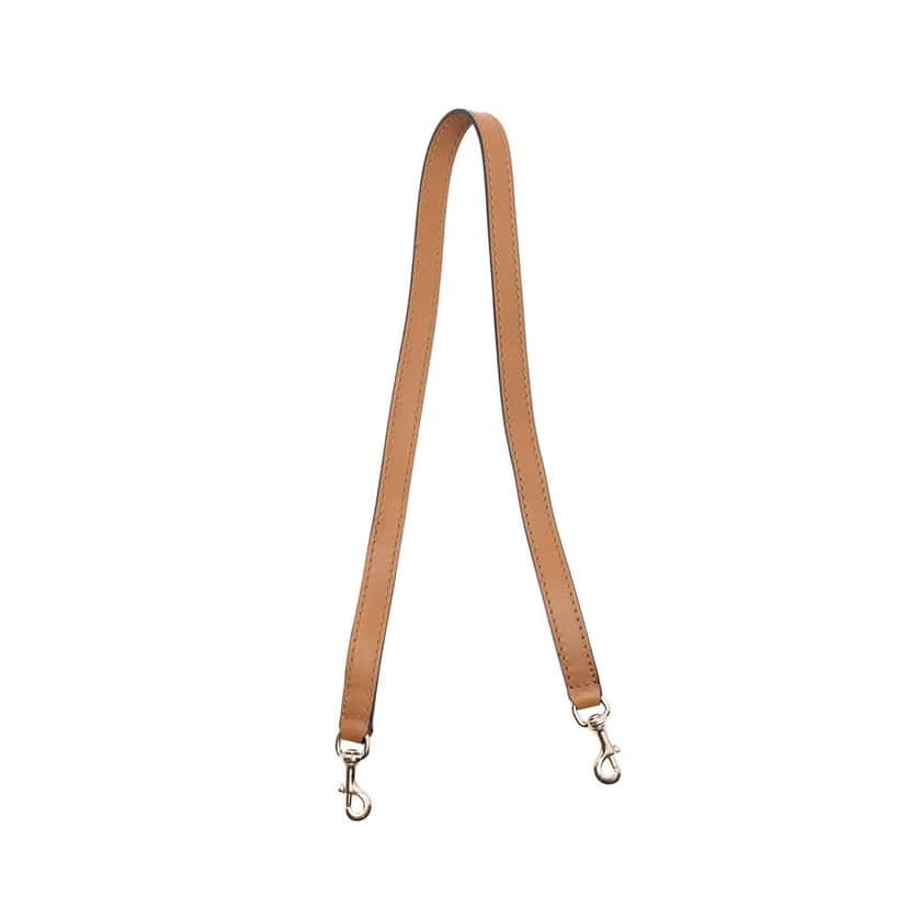 Gucci Leather Flat Shoulder Strap Brown Leather Very good condition - Front View