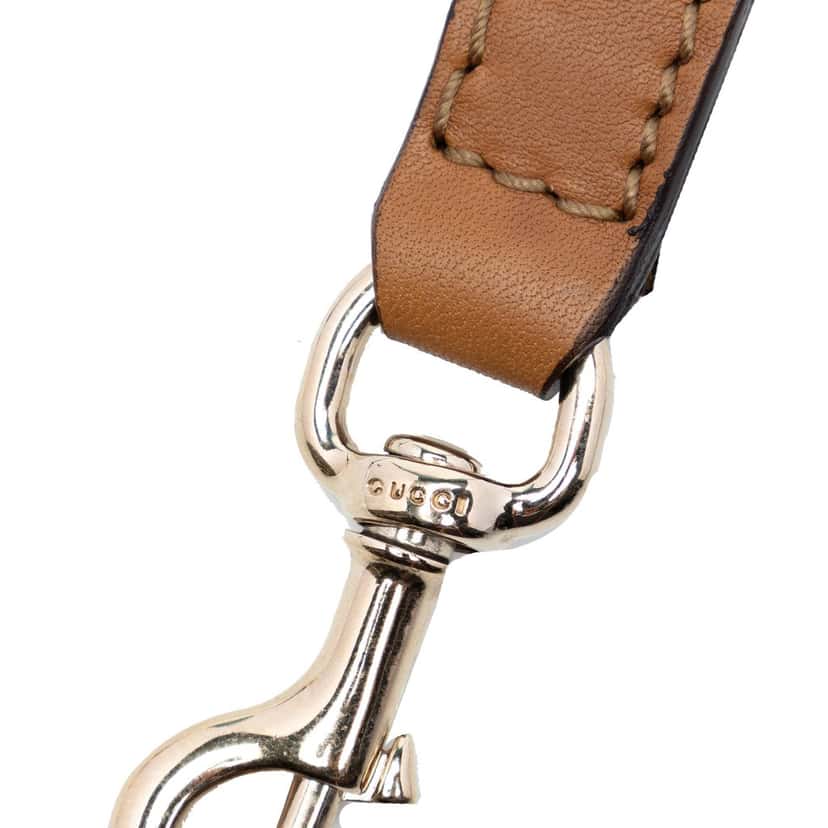 Gucci Leather Flat Shoulder Strap Brown Leather Very good condition - Inside View