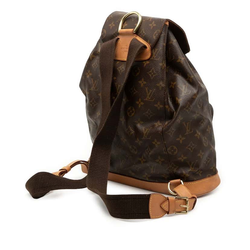 Louis Vuitton Monogram Montsouris GM Brown Good condition - Back View