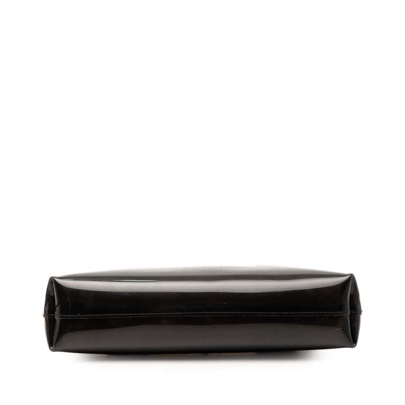 Chanel Vinyl Coco Window Pochette Black Plastic Very good condition - Inside View