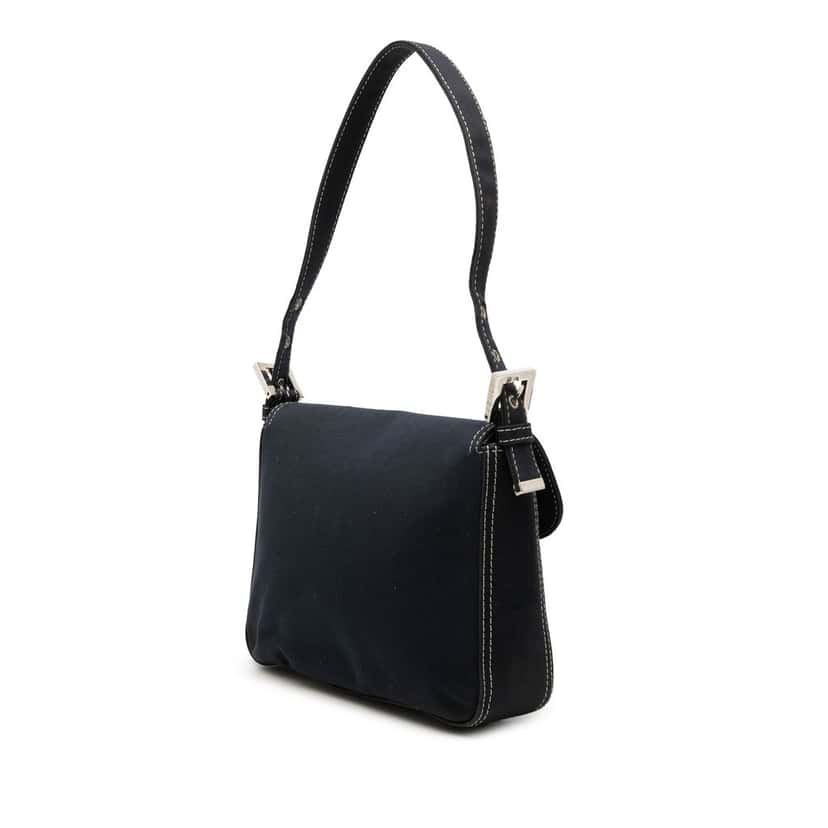 Fendi Canvas FF Marble Flap Blue Very good condition - Back View