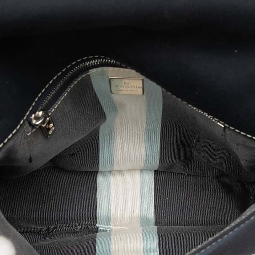 Fendi Canvas FF Marble Flap Blue Very good condition - Model View