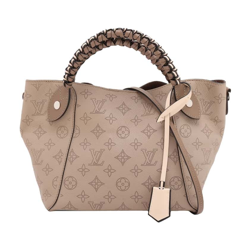 Louis Vuitton Monogram Mahina Braided Hina PM Brown Leather Very good condition - Front View