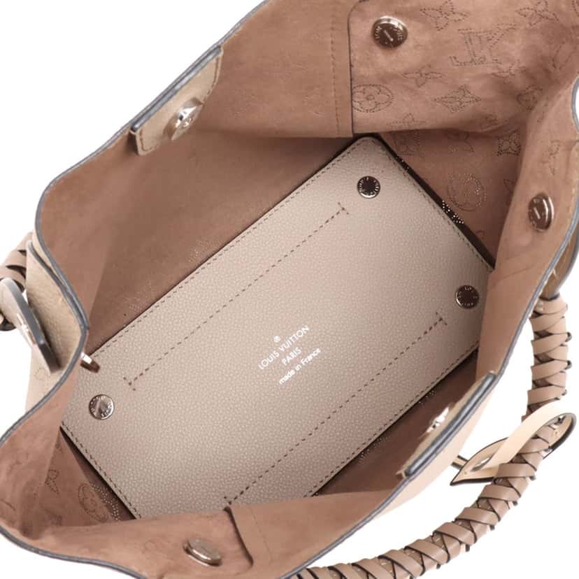 Louis Vuitton Monogram Mahina Braided Hina PM Brown Leather Very good condition - Inside View