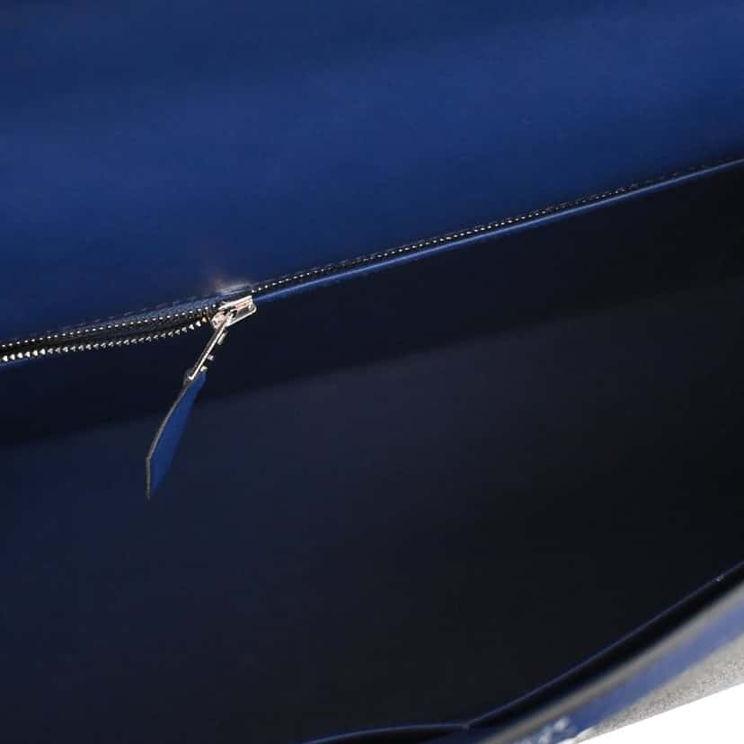 Hermès Tricolor Swift and Toile H Berline Kelly II Sellier 32 Black Very good condition - Model View