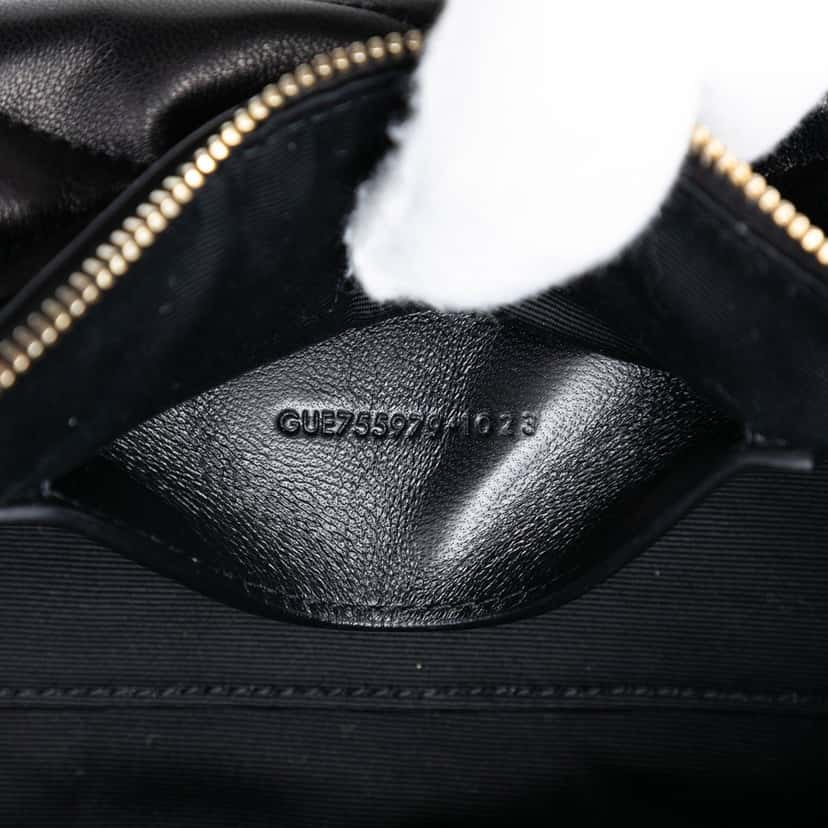 Saint Laurent Mini Quilted Lambskin Sade Shoulder Bag Black Leather Never worn, with tag - Box View