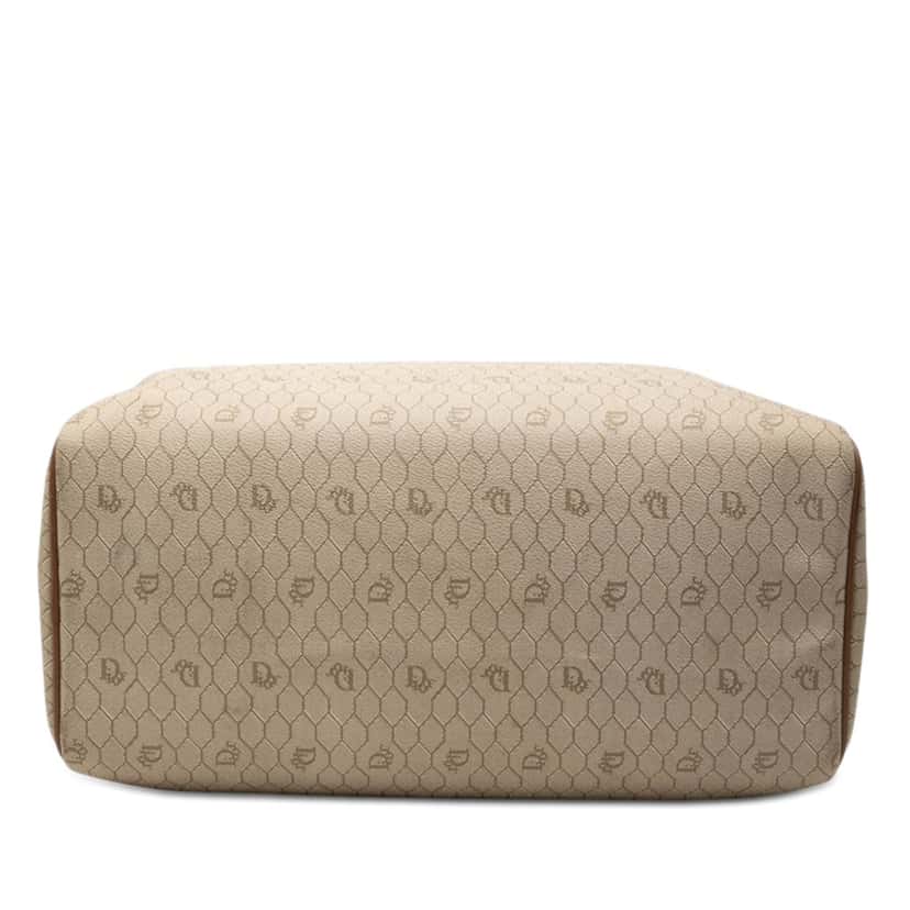 Dior Honeycomb Coated Canvas Boston Bag Beige Very good condition - Inside View