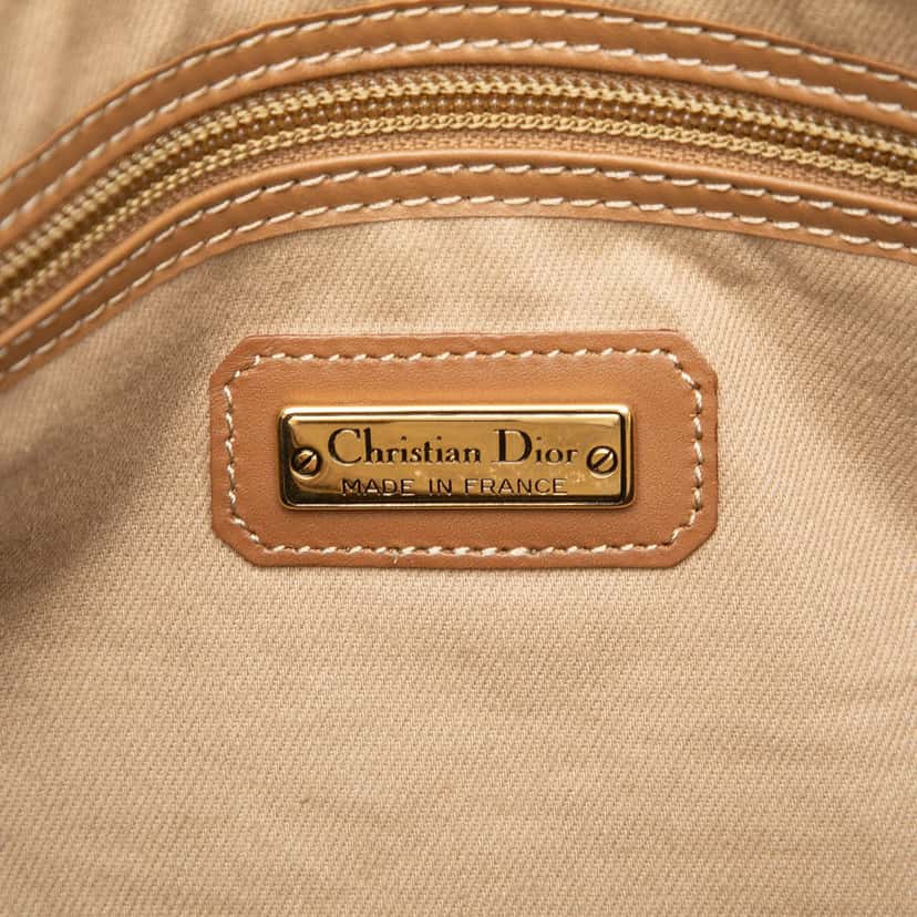 Dior Honeycomb Coated Canvas Boston Bag Beige Very good condition - Box View