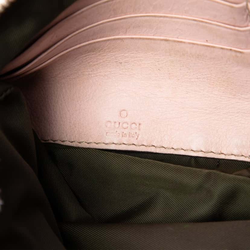 Gucci GG Canvas Abbey D Ring Wristlet Pouch Beige Very good condition - Box View